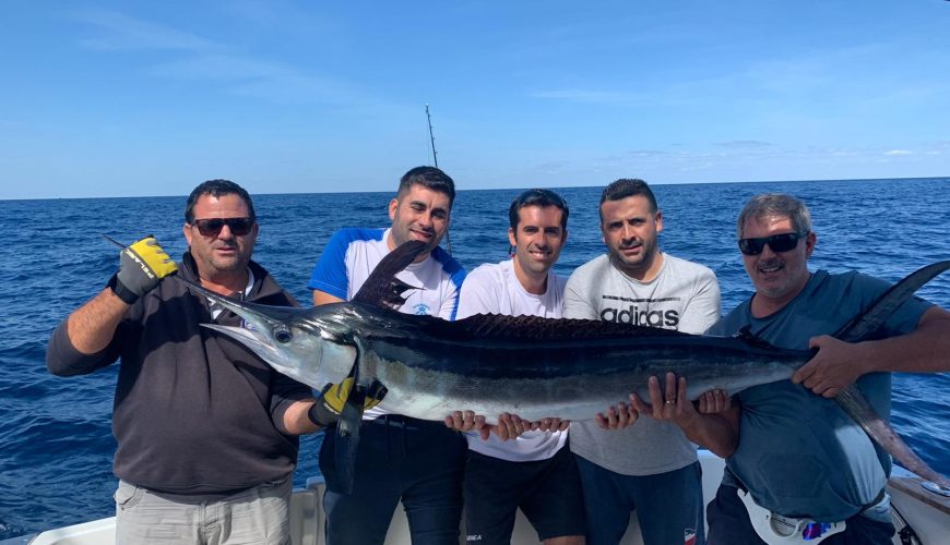 Salidas de pesca en barco Mazagon Huelva