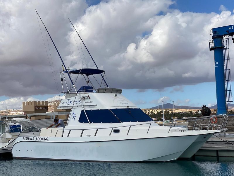 Barco para pescar en Fuerteventura